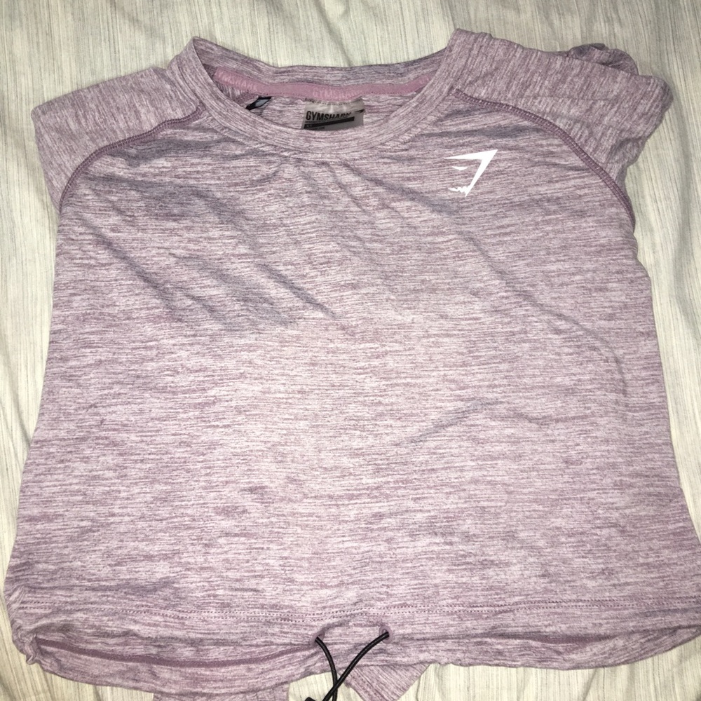 GYMSHARK drawstring crop top